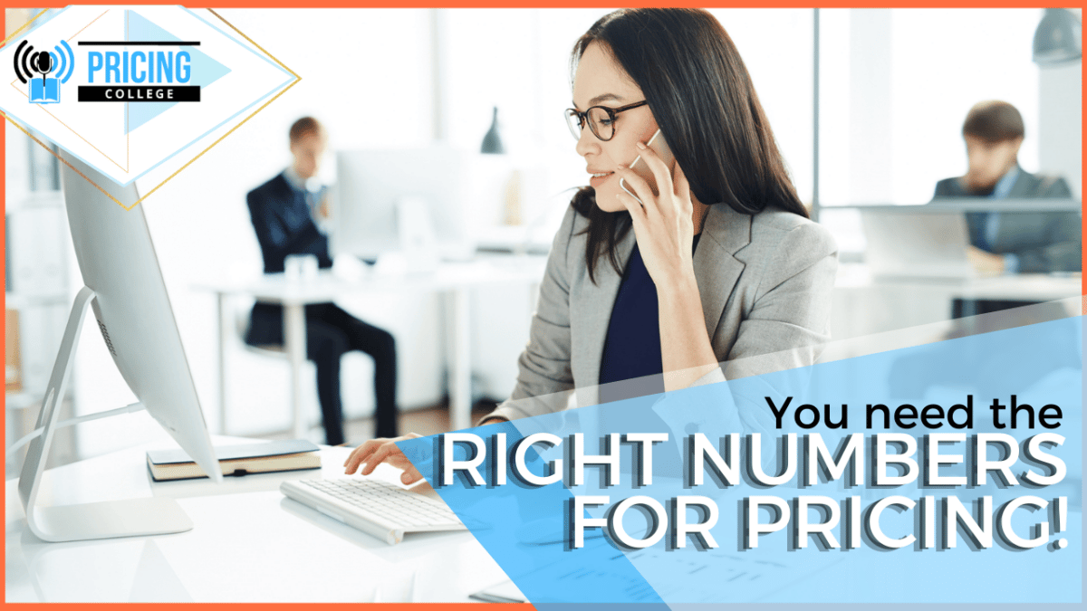 Business Intelligence: You need the Right Numbers for Pricing!